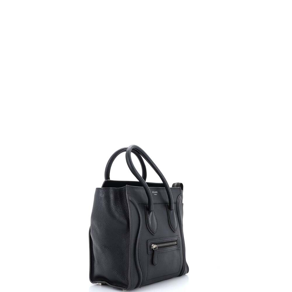 Celine Luggage Bag Grainy Leather Micro #241059C13B - Picture 2 of 8